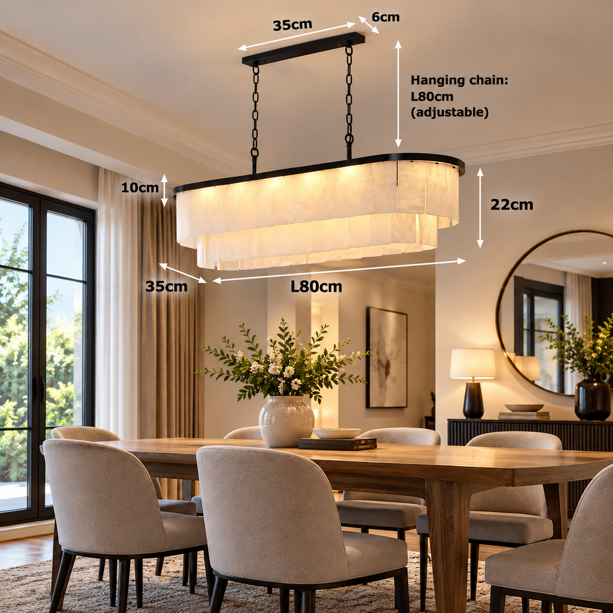 Marmora Alabaster Chandelier