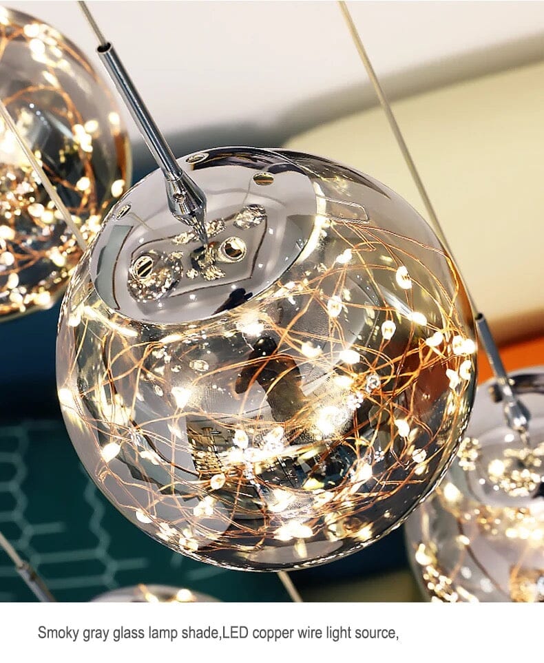 Bella Glass Ball Chandelier