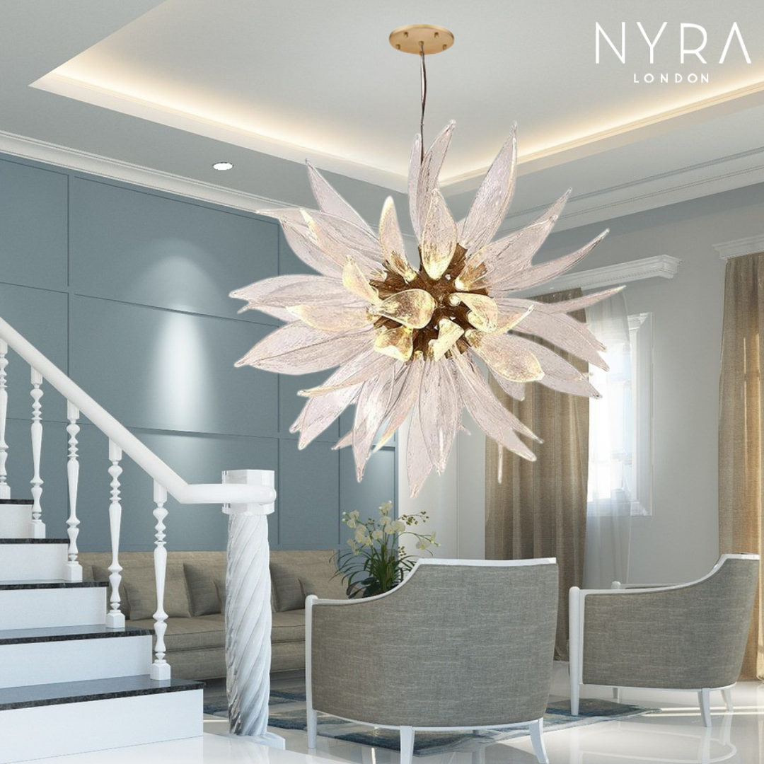 Sunflower Glass Chandelier