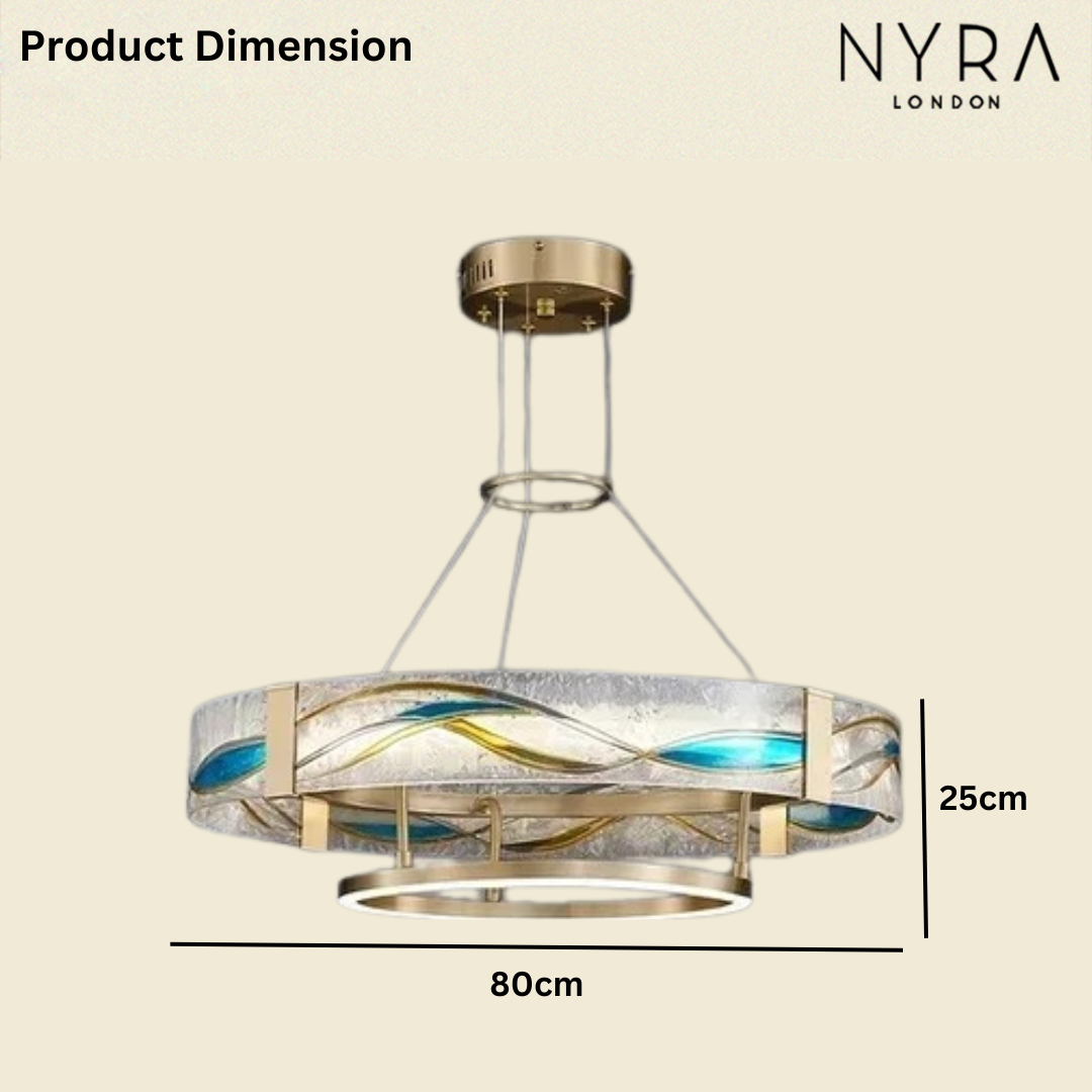 LOVO Enamel Round Chandelier