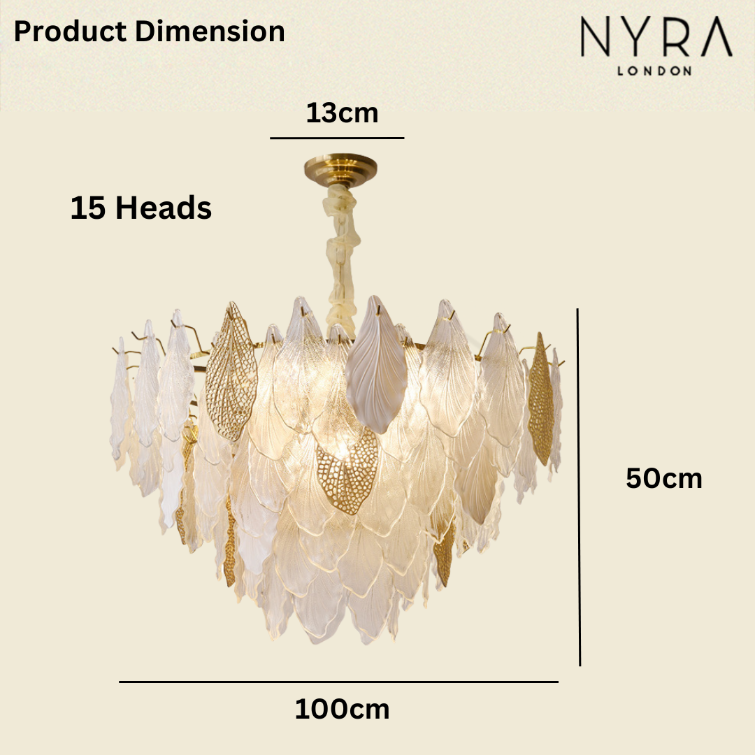 Crystal Leaf French Chandelier