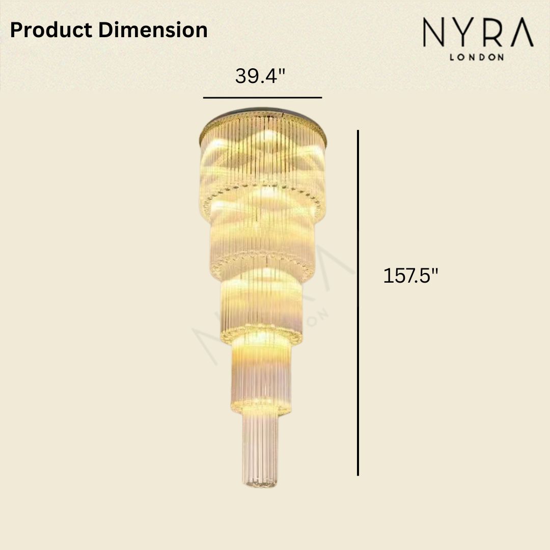 Xenara Large Crystal Chandelier