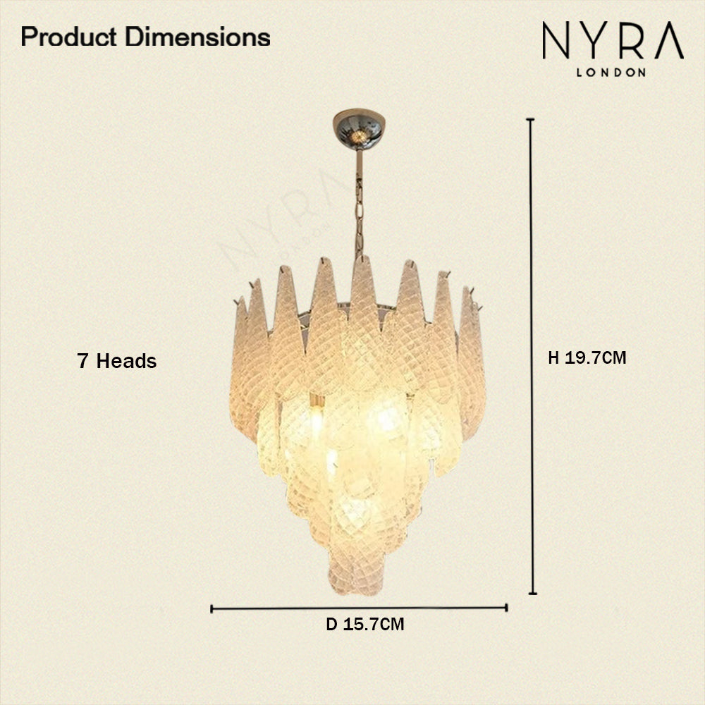 Frosted Veil Snowfall Chandelier