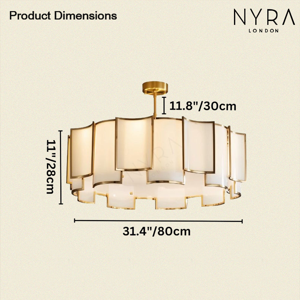 Nyra Glass Chandelier