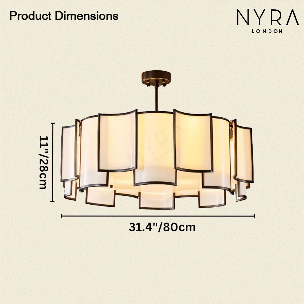 Nyra Glass Chandelier