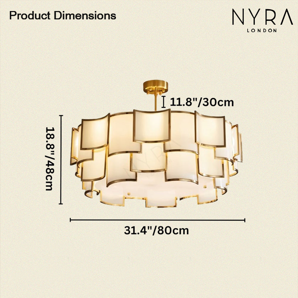 Nyra Glass Chandelier