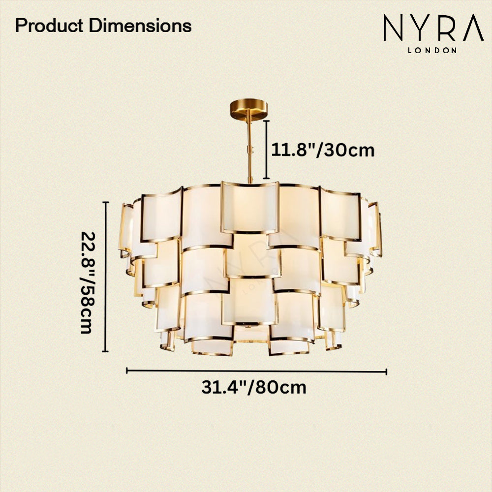 Nyra Glass Chandelier