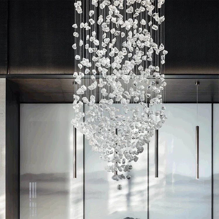 NYRA Modern Stone Chandelier