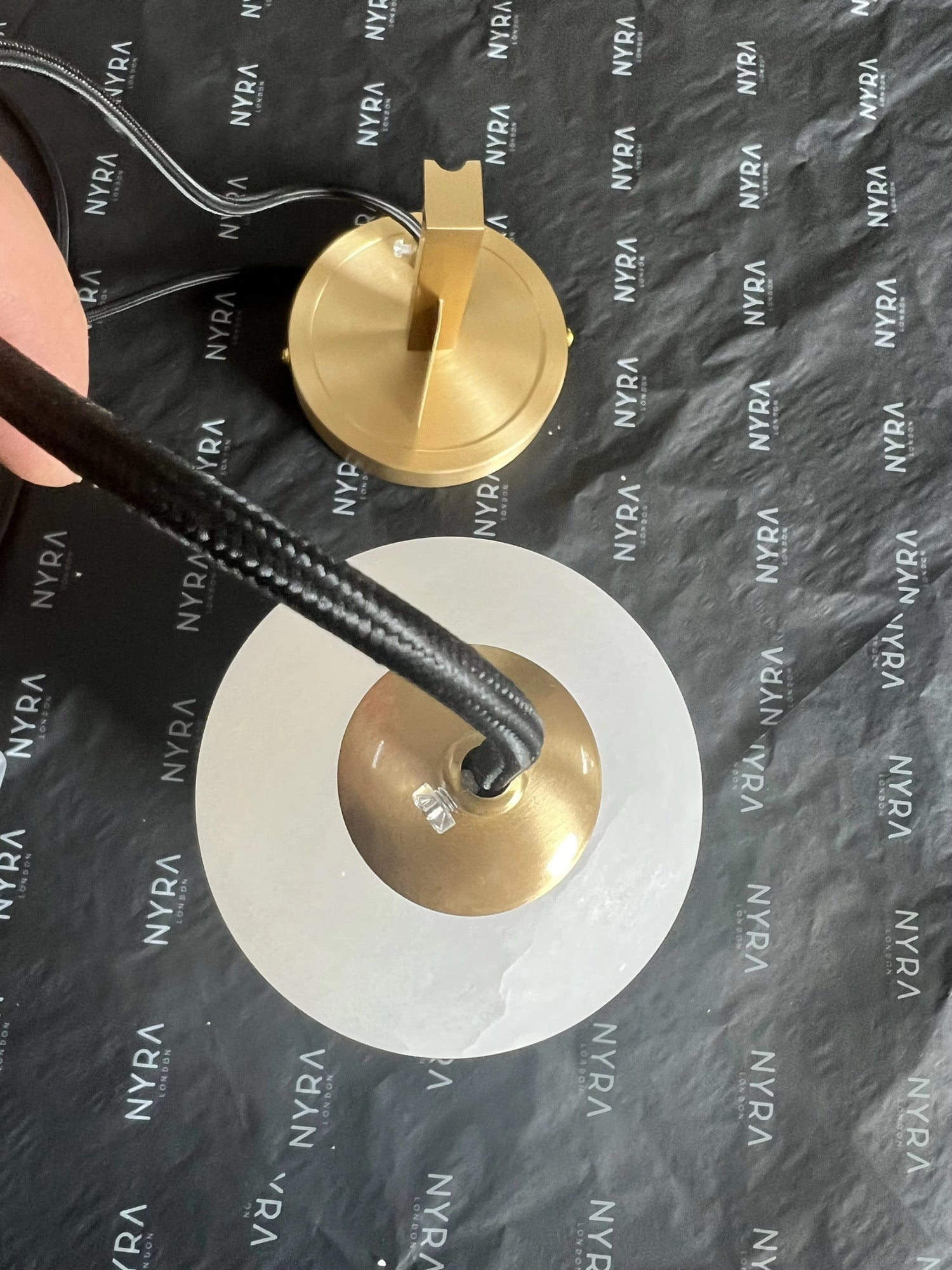 Ethereal Glow Marble Pendant