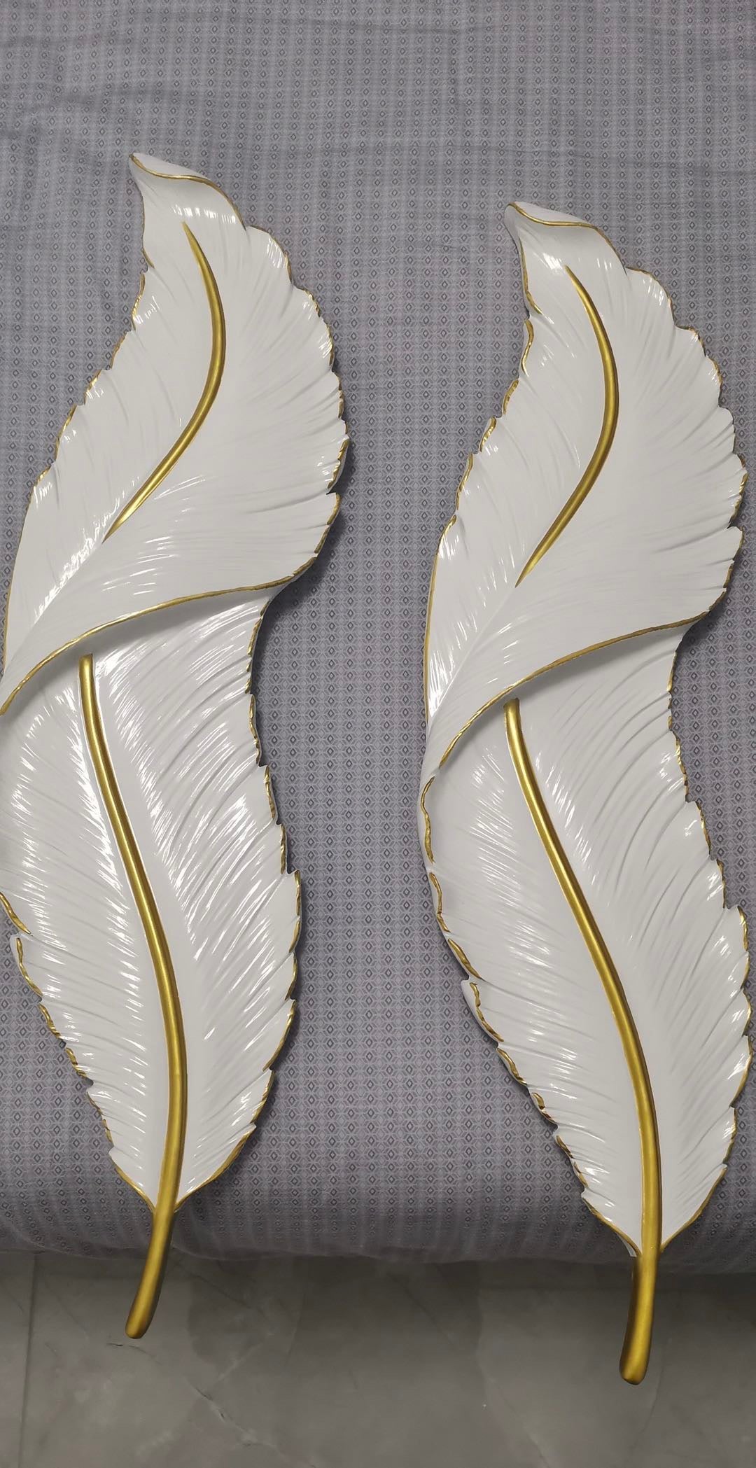 Nordic LED Feather Wall Lamp