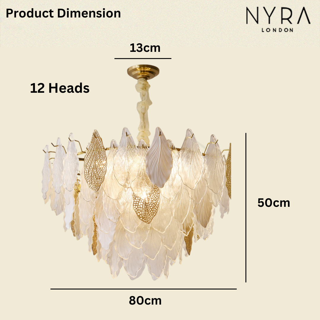 Crystal Leaf French Chandelier