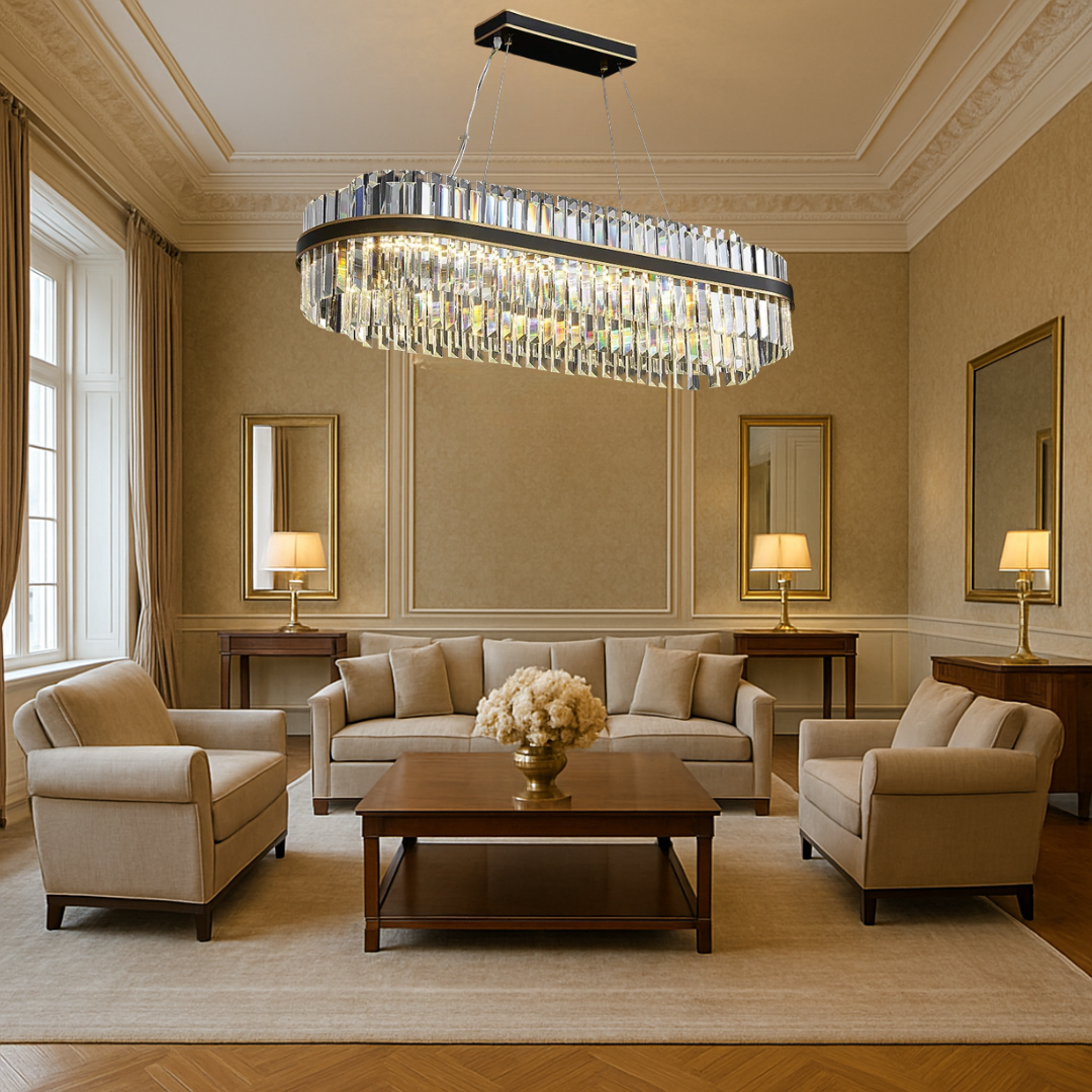 Oryx Rectangle Crystal Chandeliers
