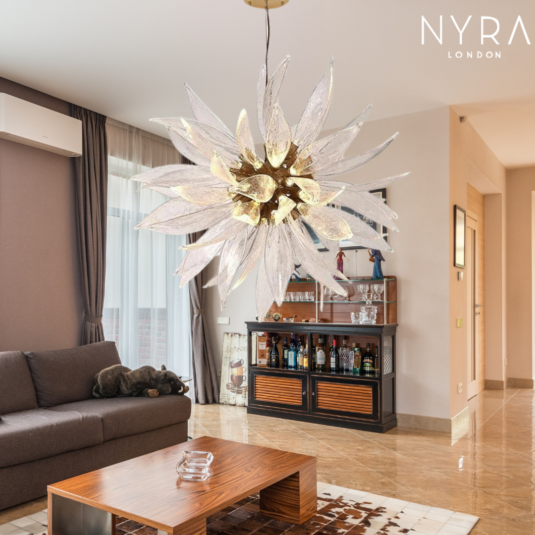 Sunflower Glass Chandelier