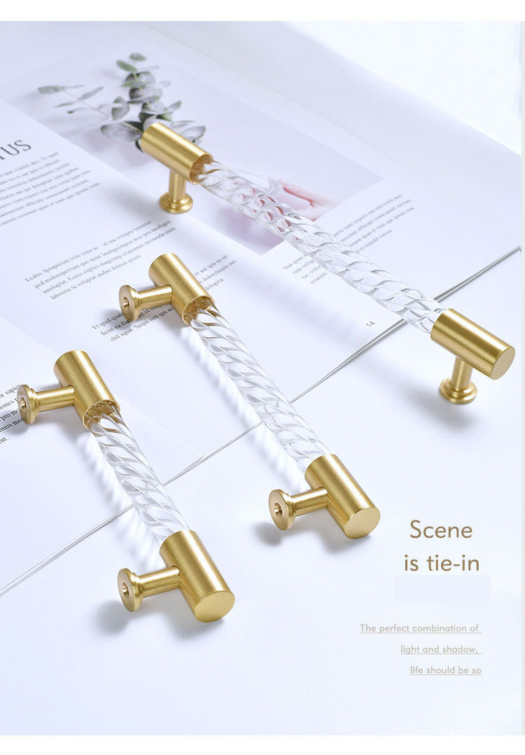 Lumiq Acrylic Crystal Cabinet Handle