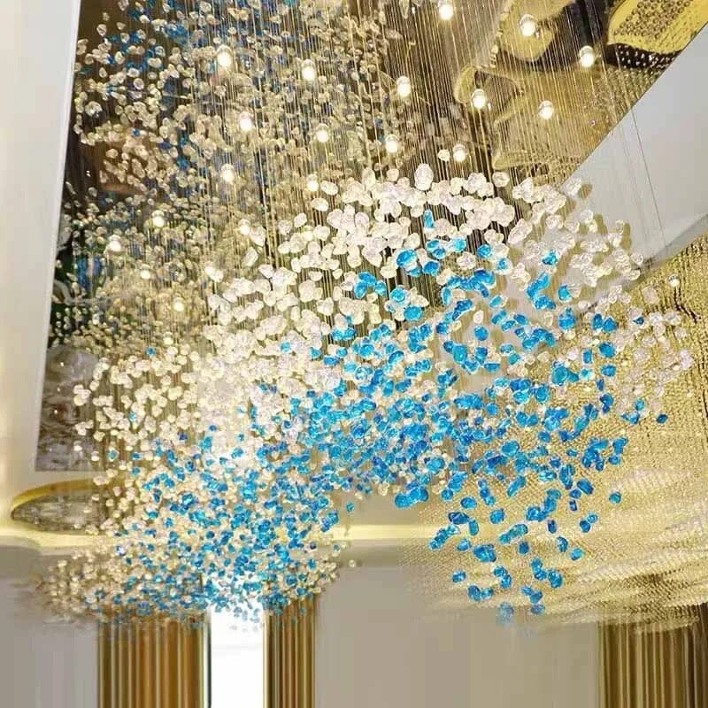 NYRA Modern Stone Chandelier