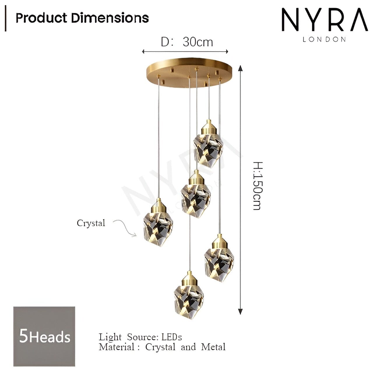 Elodie Crystal Chandelier