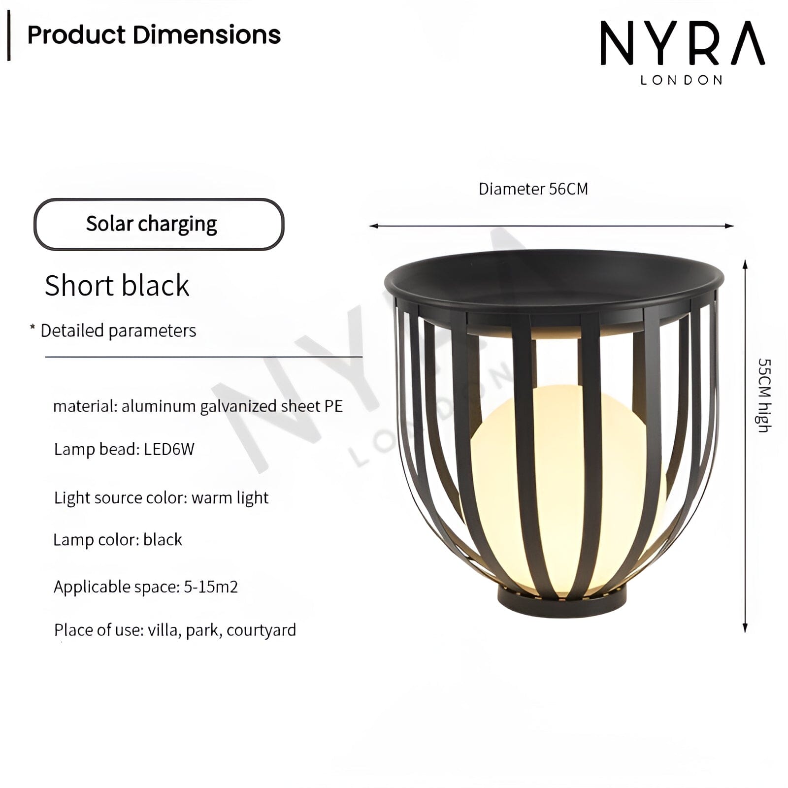 NYRA Flower Pot Table Lamp