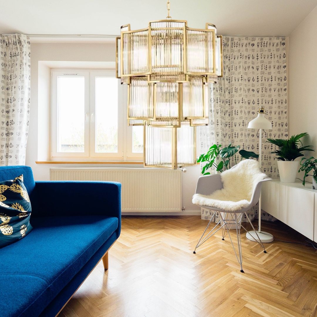 LumaX Crystal Gold Chandelier