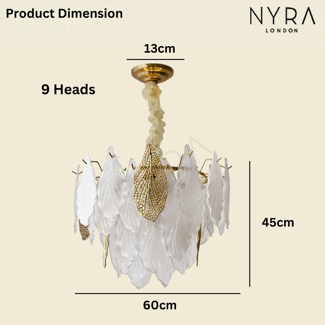 Crystal Leaf French Chandelier