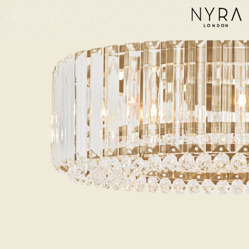 Glimmer Crystal Drum Chandelier