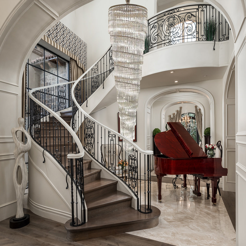 Ahmaad Spiral Crystal Chandelier