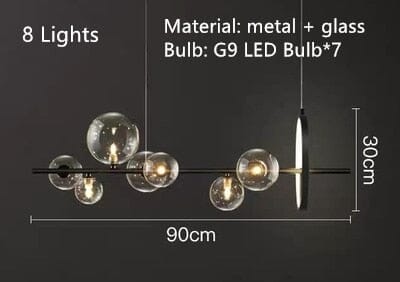 Amelia Glass Bubble - Chandelier Light