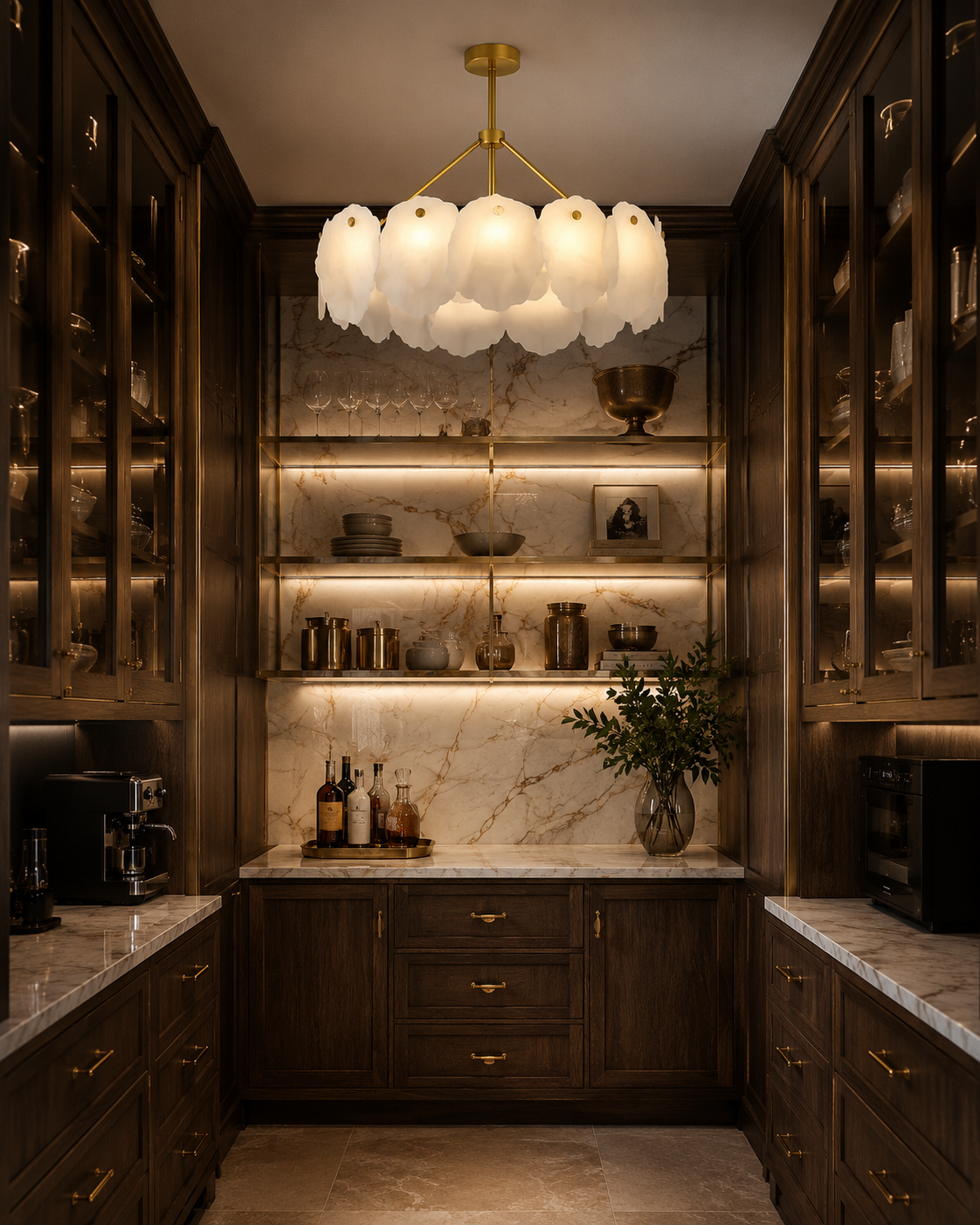 Arabella Marble Ceiling Chandelier
