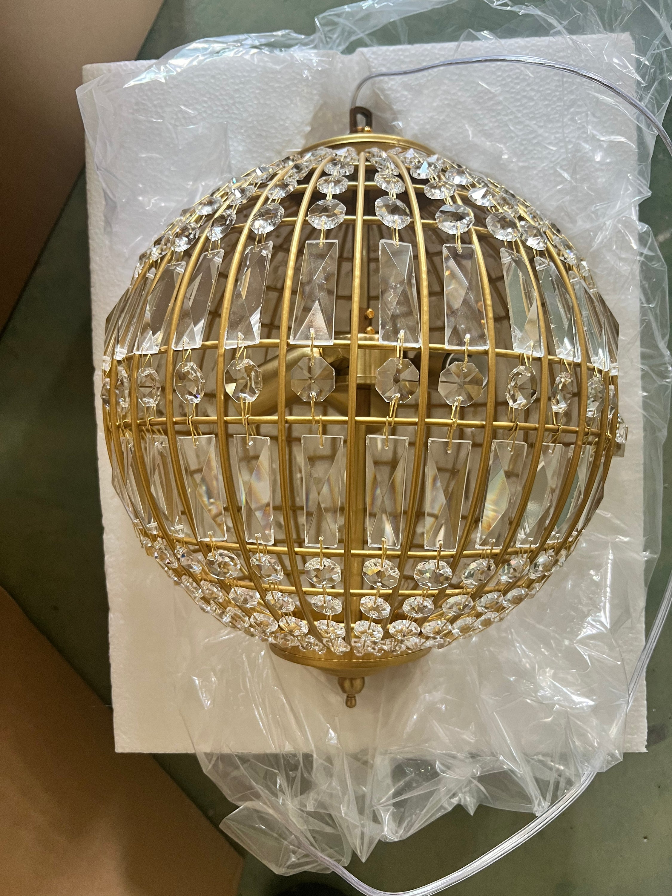 Clarion Crystal Orb Chandelier