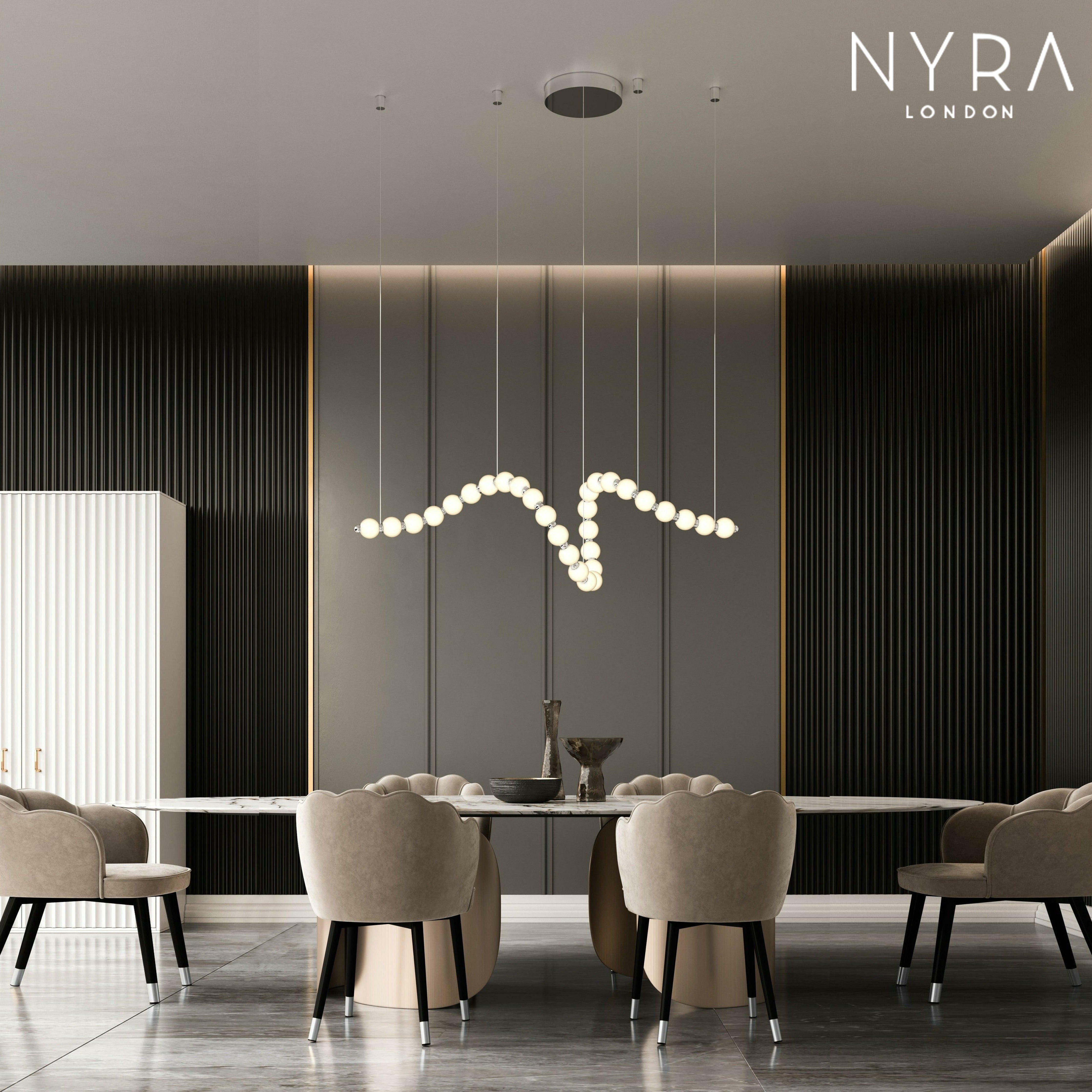 Vera Pearl Spiral Chandelier