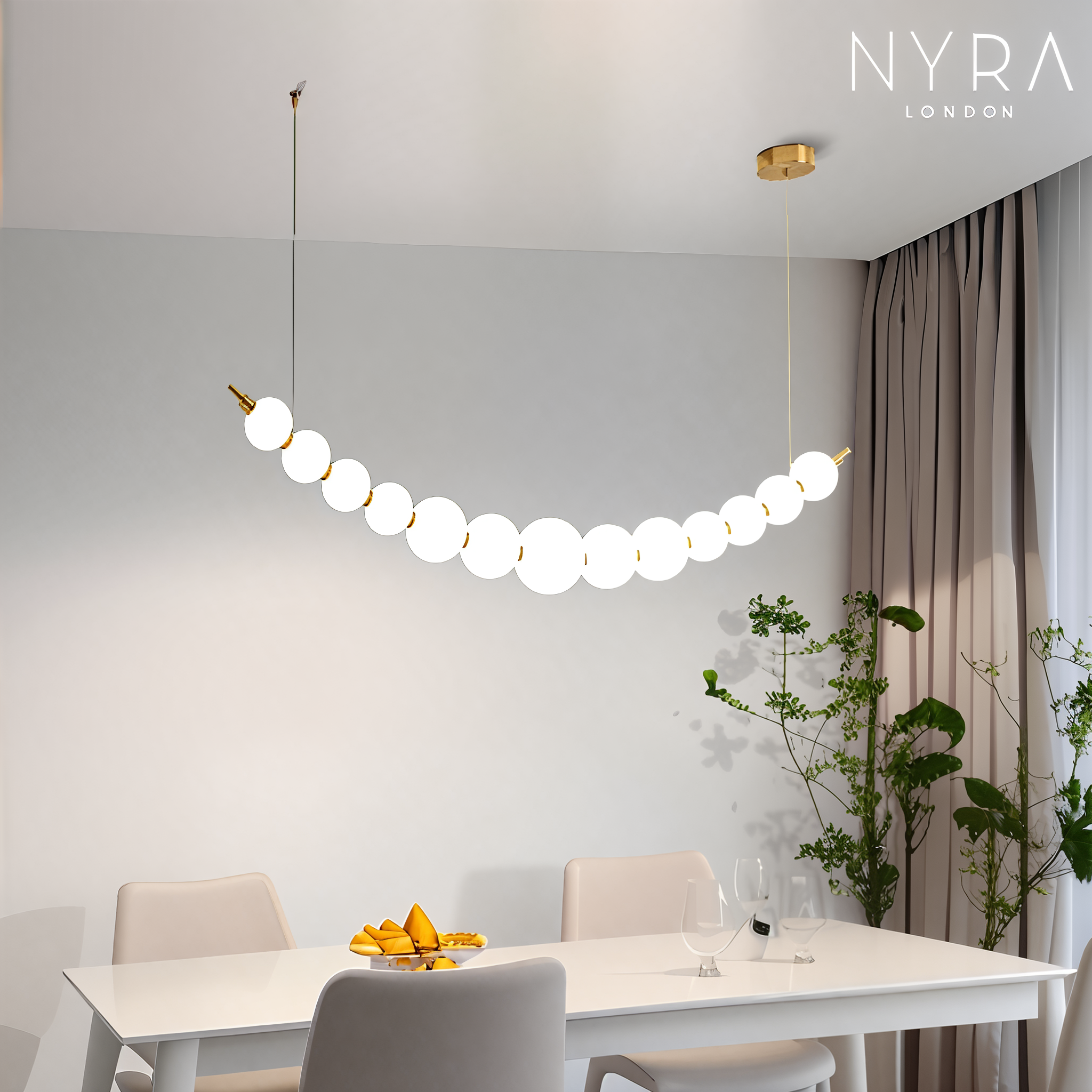 Vera Pearl Spiral Chandelier