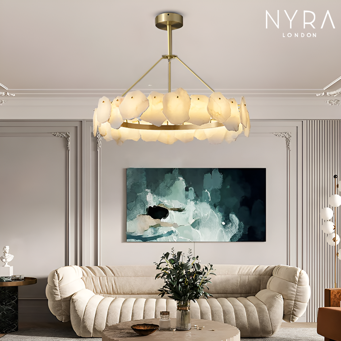 Arabella Marble Ceiling Chandelier