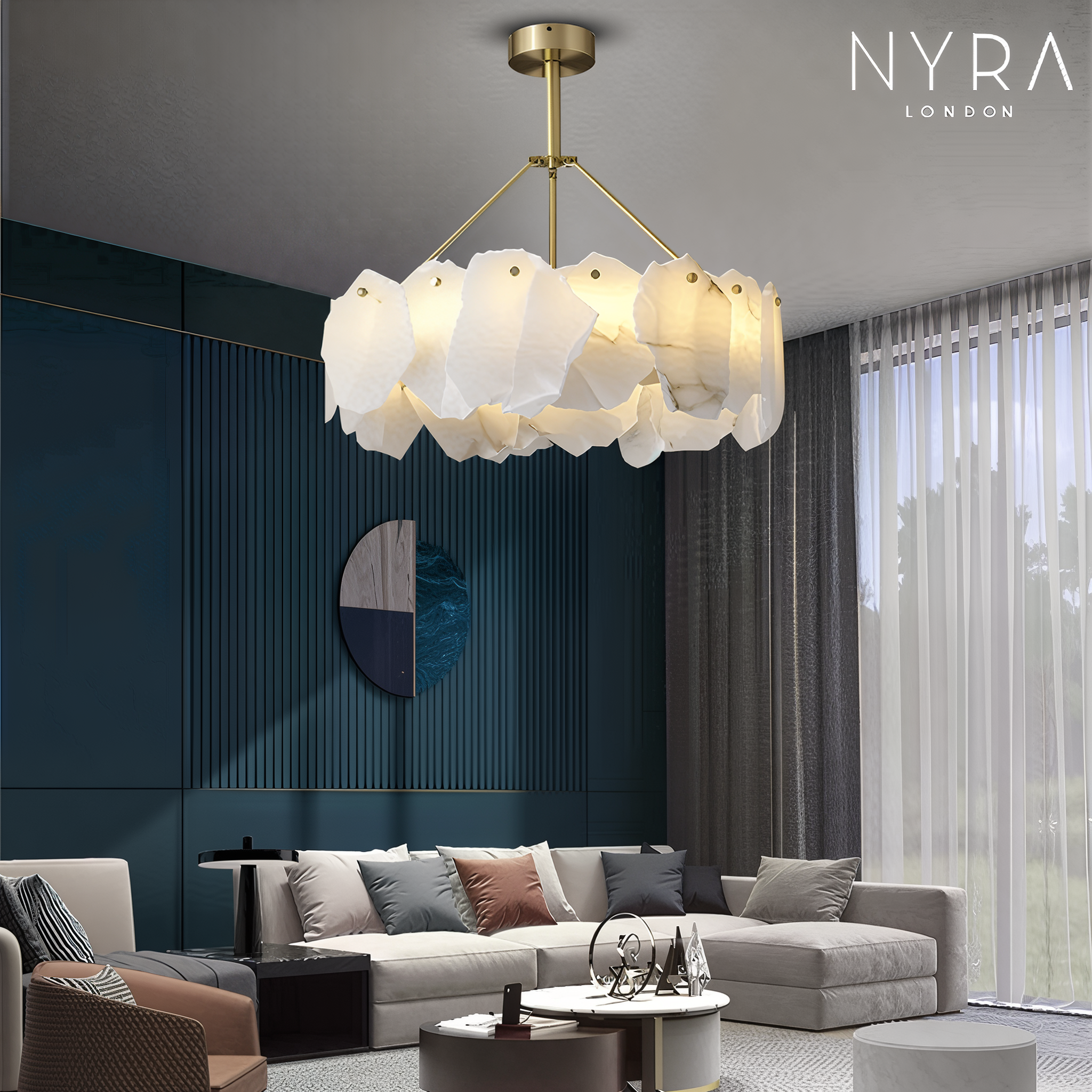 Arabella Marble Ceiling Chandelier