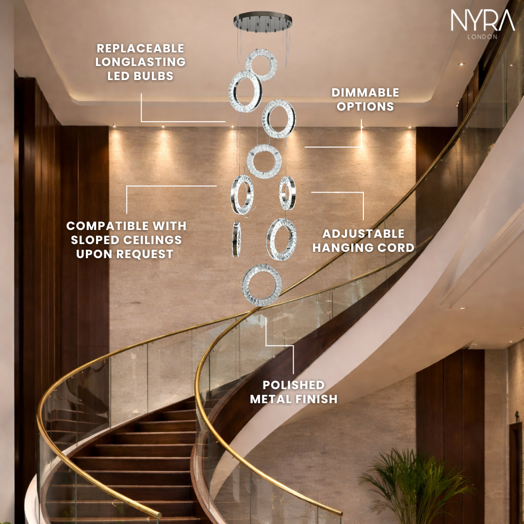 Belmont Staircase Ring Chandelier