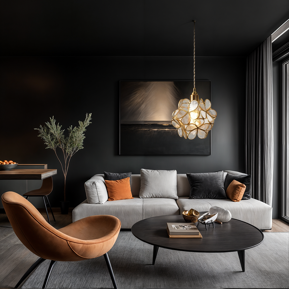 NYRA Flower Glass Pendant