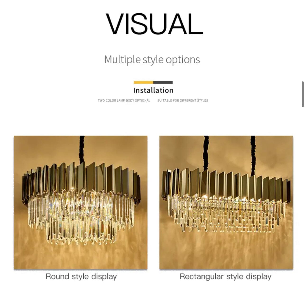 Cuban Grey Chandelier