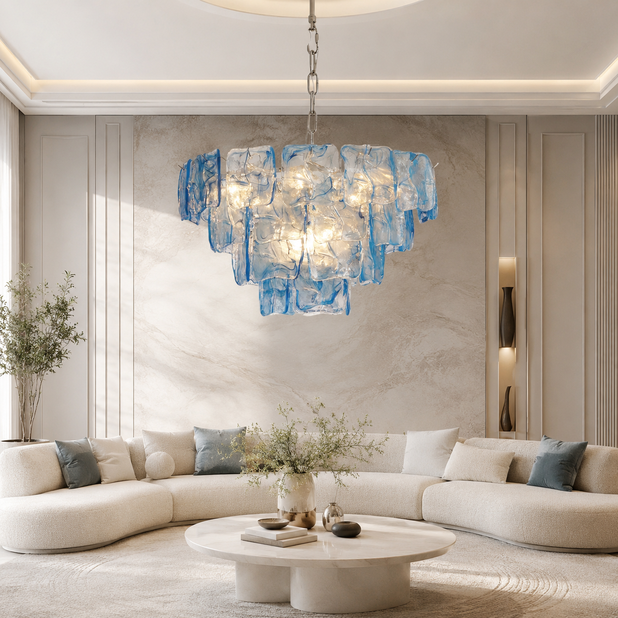 Niva Glass Chandelier