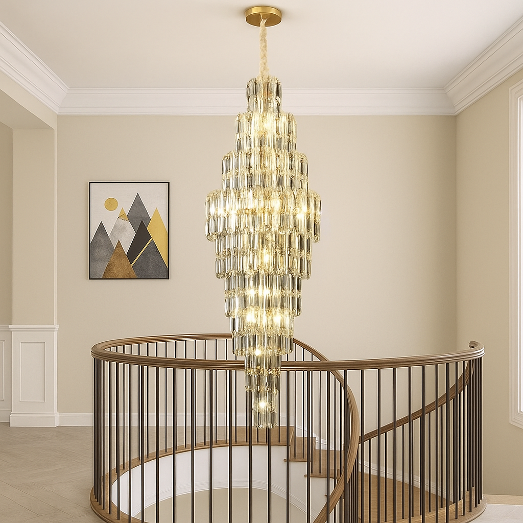 Shyra Staircase Crystal Chandelier