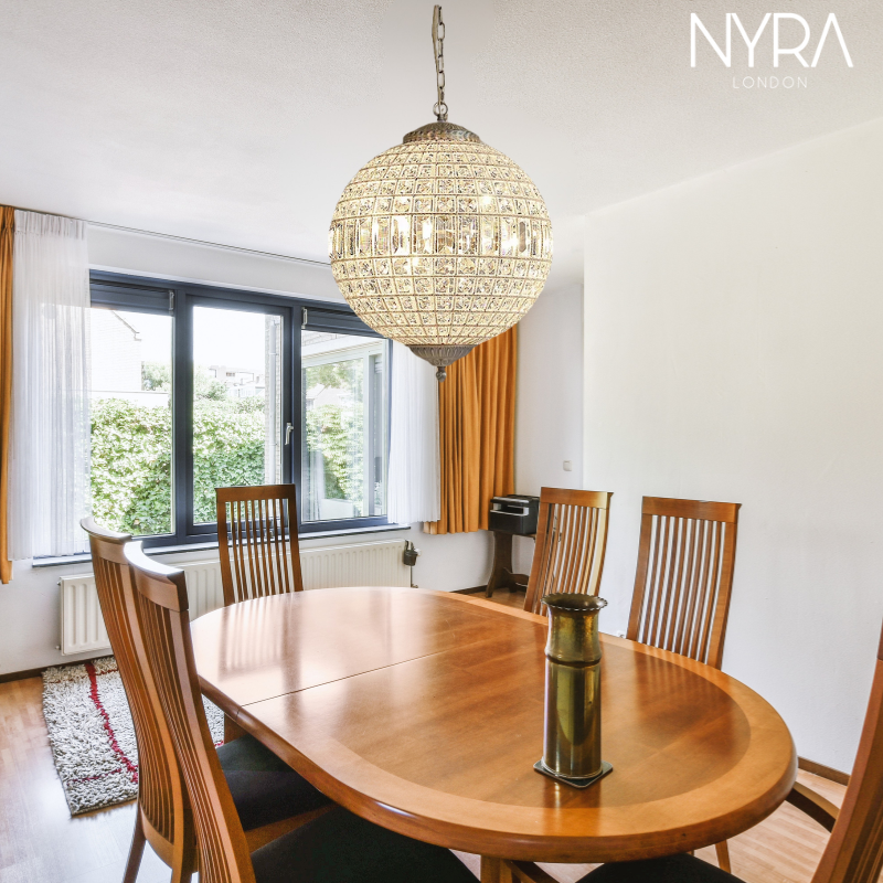 Clarion Crystal Orb Chandelier-NYRA