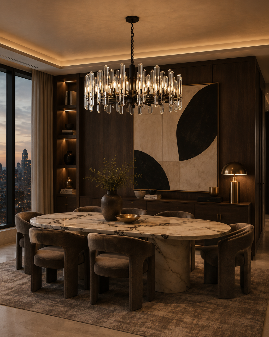 Blume Crystal Chandelier