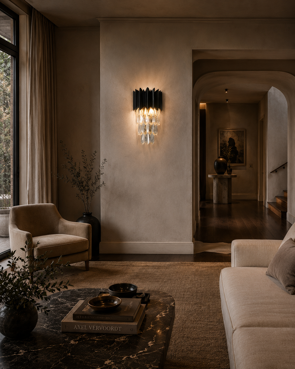 Serena Crystal Wall Lamps