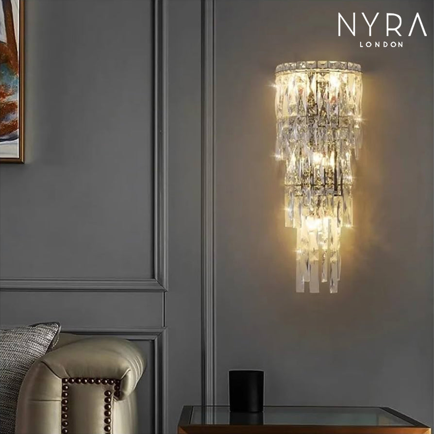 Crystal Rainfall Wall Lamp