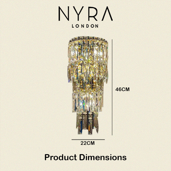 Crystal Rainfall Wall Lamp