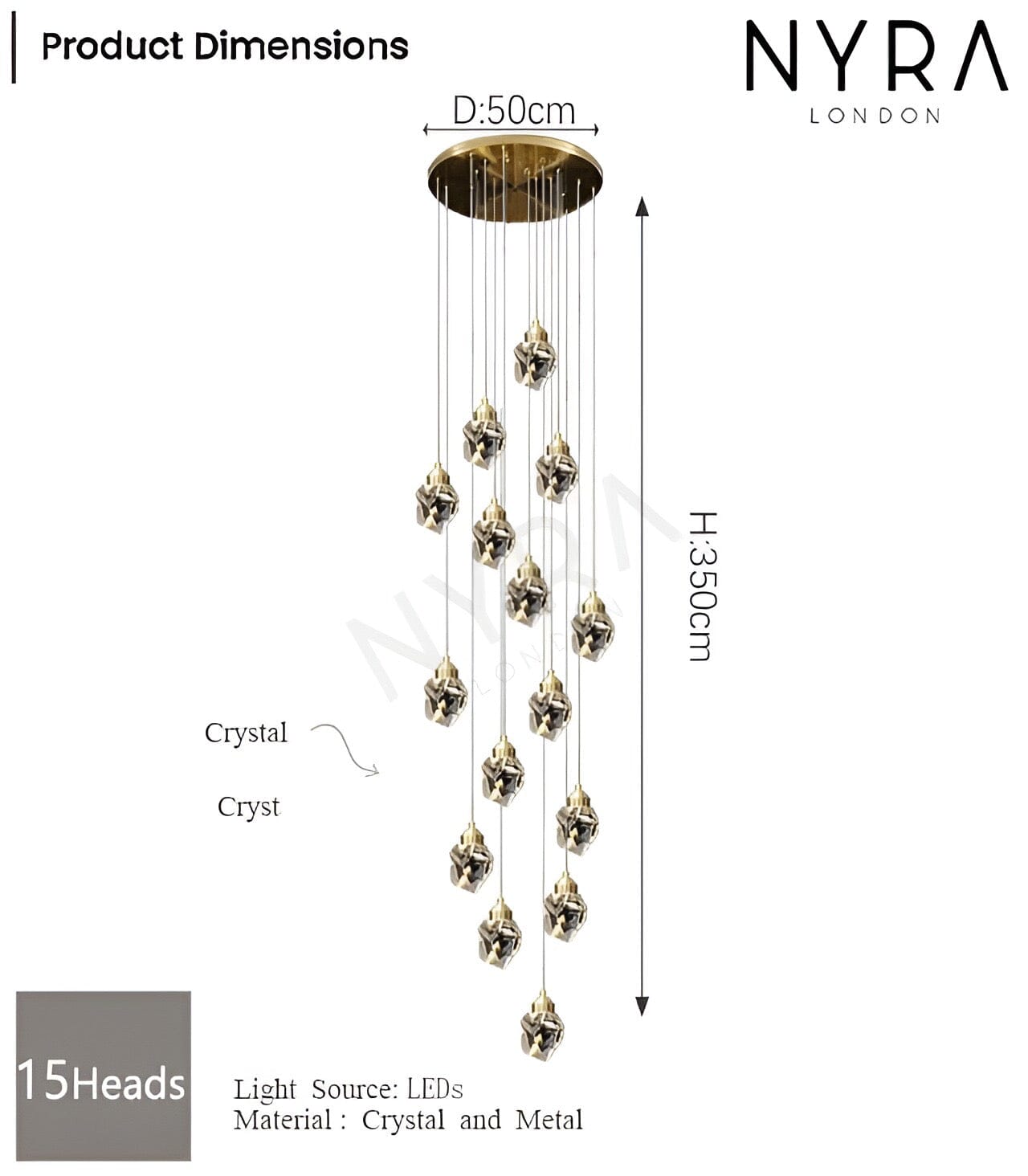 Elodie Crystal Chandelier