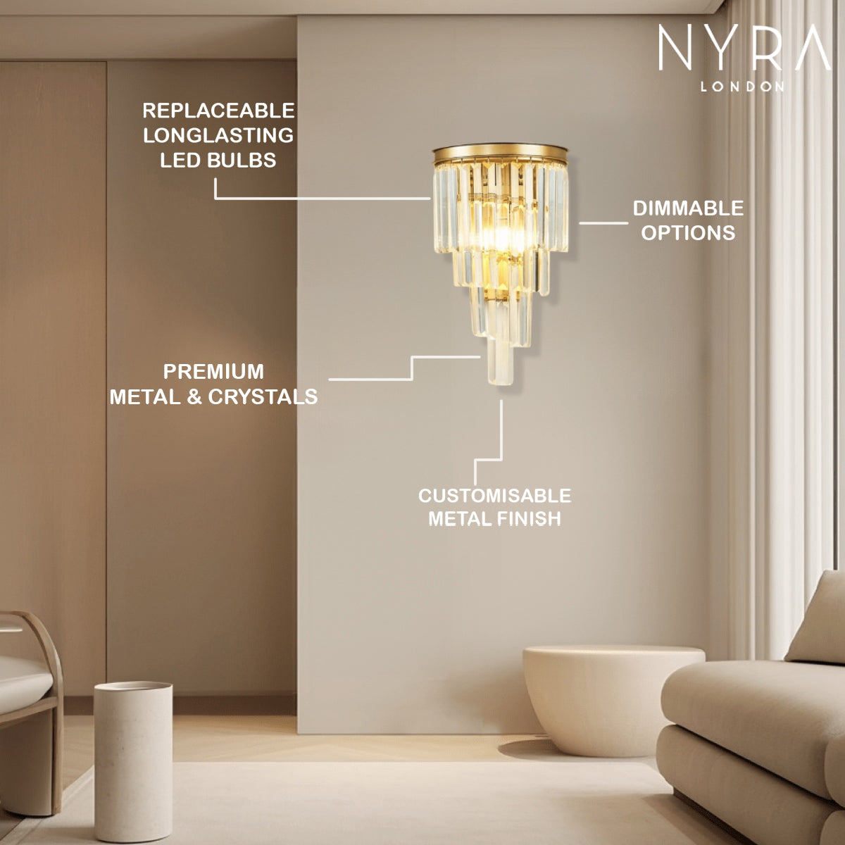 Deluxe Sofia Wall Lamp