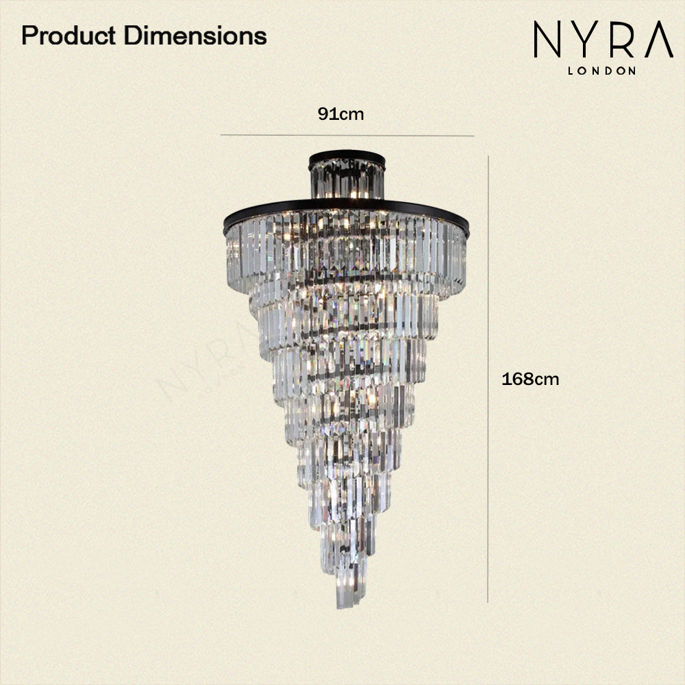 Size of Elena Chandelier