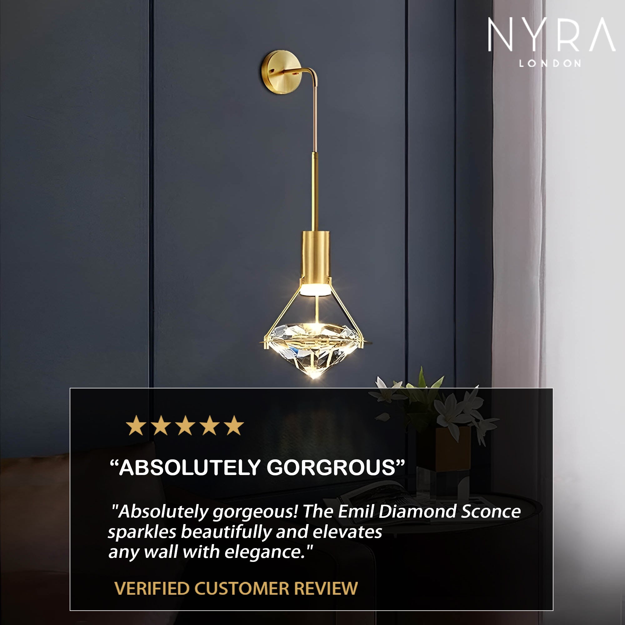 Emil Diamond Sconce