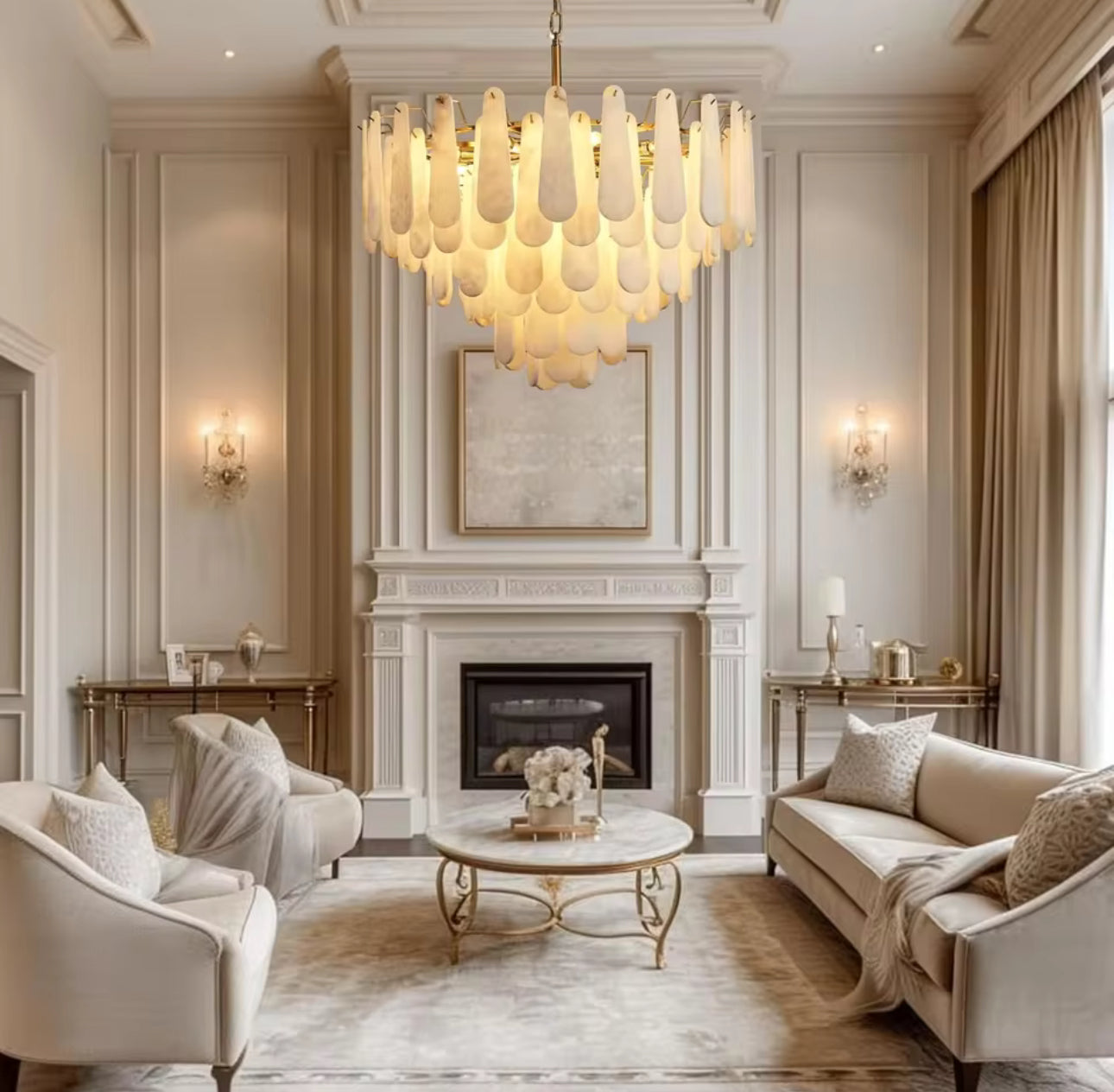 Flora Alabaster Chandelier