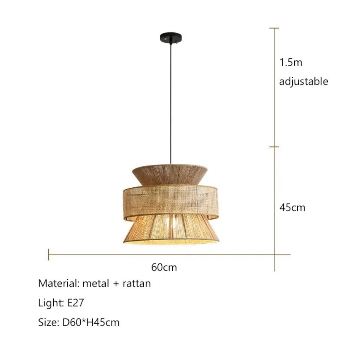 NYRA Hemp Rope Chandelier