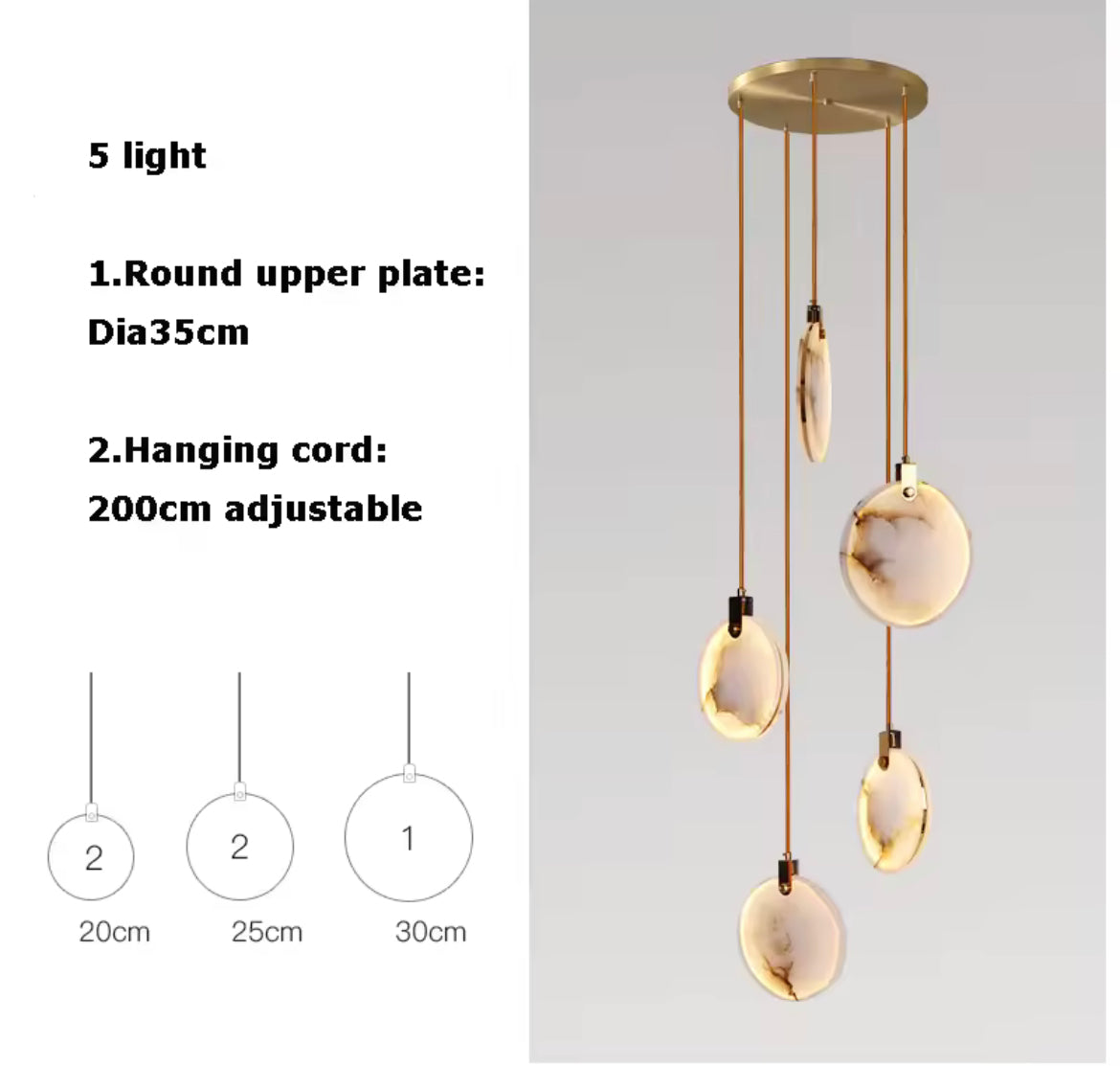 Marble Pendant Lights