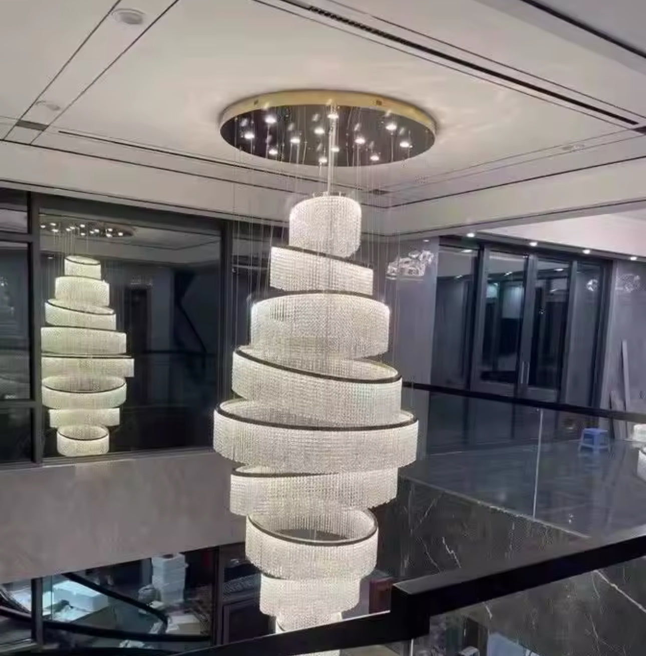 Melanie Crystal Ring Chandelier